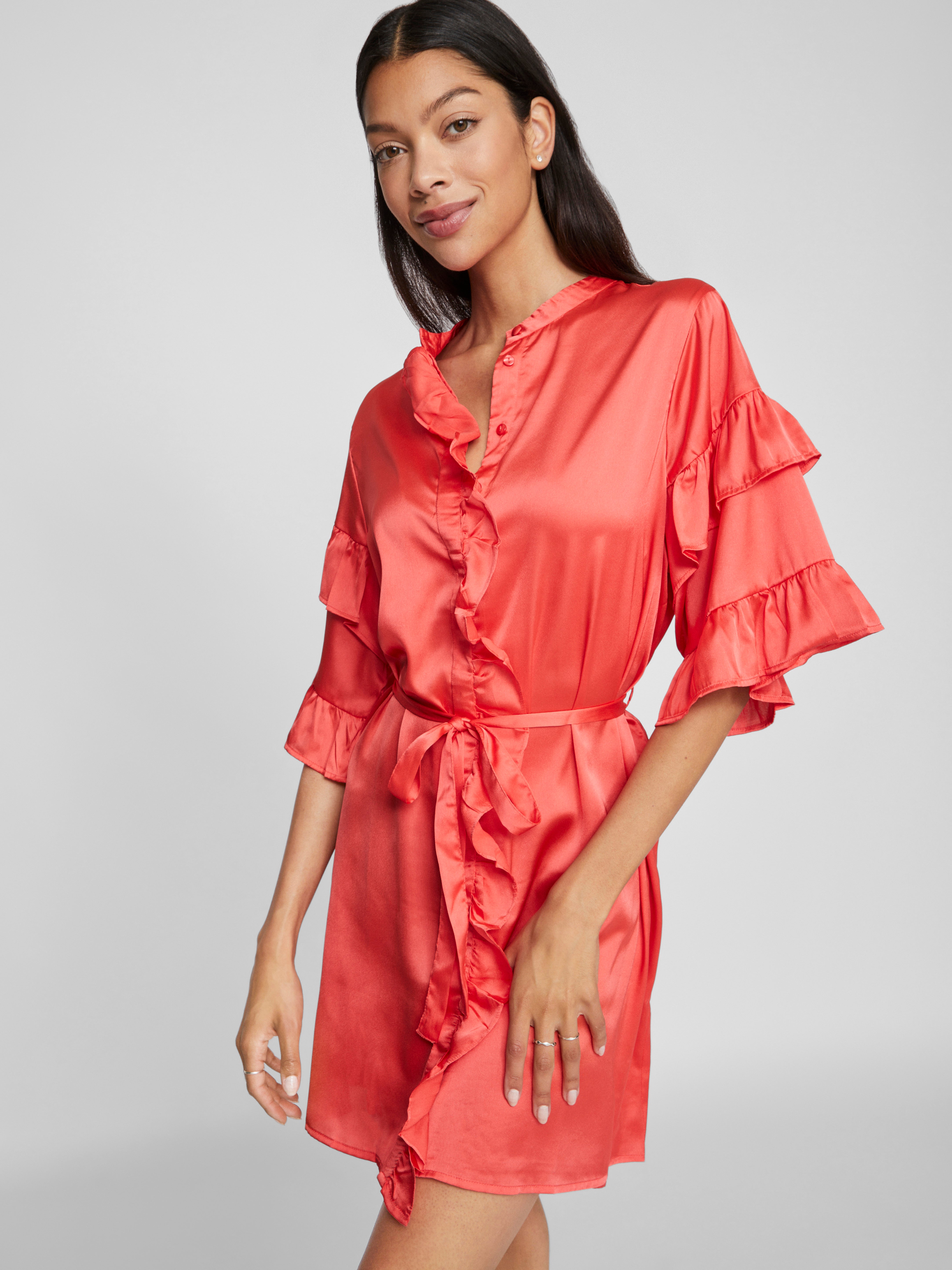 Vikavas Frill kort kjole - Poppy Red